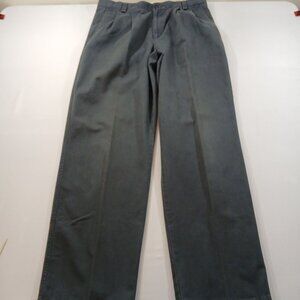 Dockers Mens Pleated Front Pants Size 36x34 Blue Cotton Classic Fit Casual Style